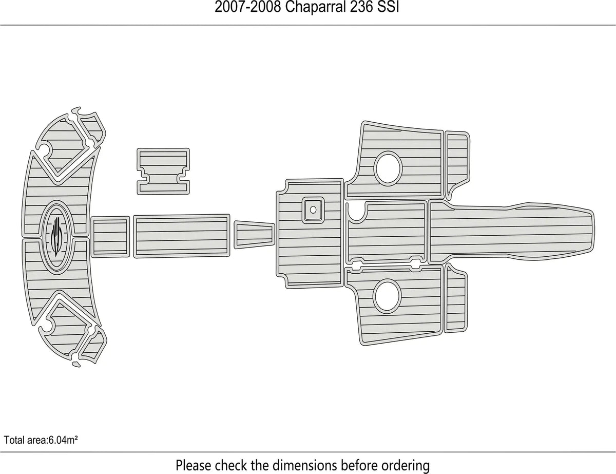 EVA Foam Pad Floor for Chaparral 236 SSI (2007)