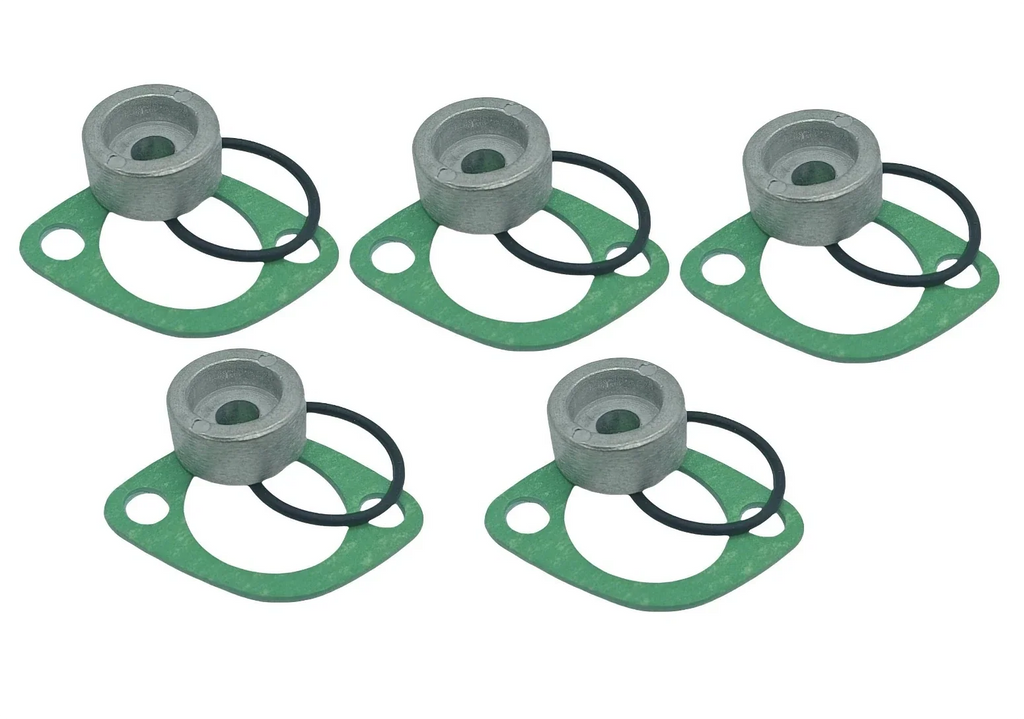 Set of 5 Round Zinc Anodes for Suzuki Outboard Motor 55321-87J01 55321-87J00