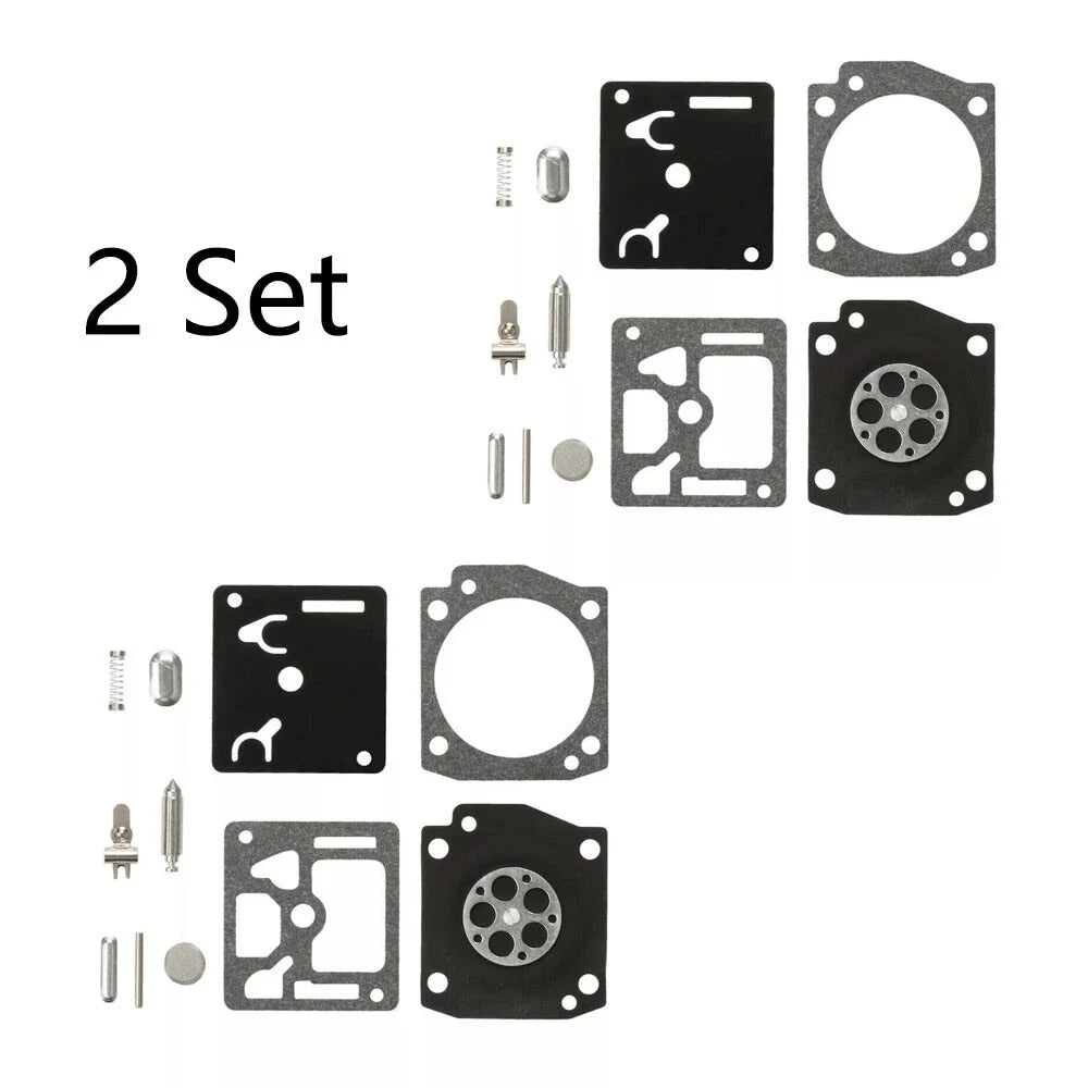 Set of 2 Carburetor Repair Kits for Husqvarna 340 345 346 353 (Zama RB-122, C3EL18)