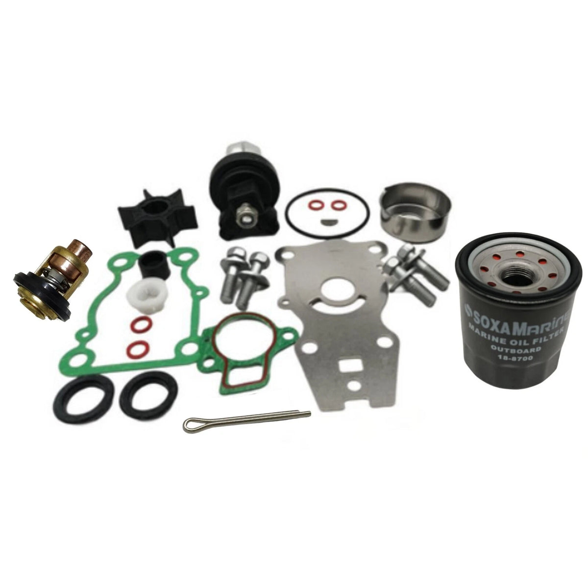 Maintenance Service Kit for Yamaha 4-Str F30A FT25F FT25B F40B Outboard with Filter