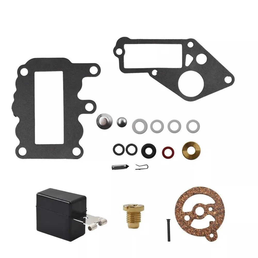 Carburetor Carb Kit w/Float for Johnson Evinrude Outboard 9.5 HP (1964–1973) 382048