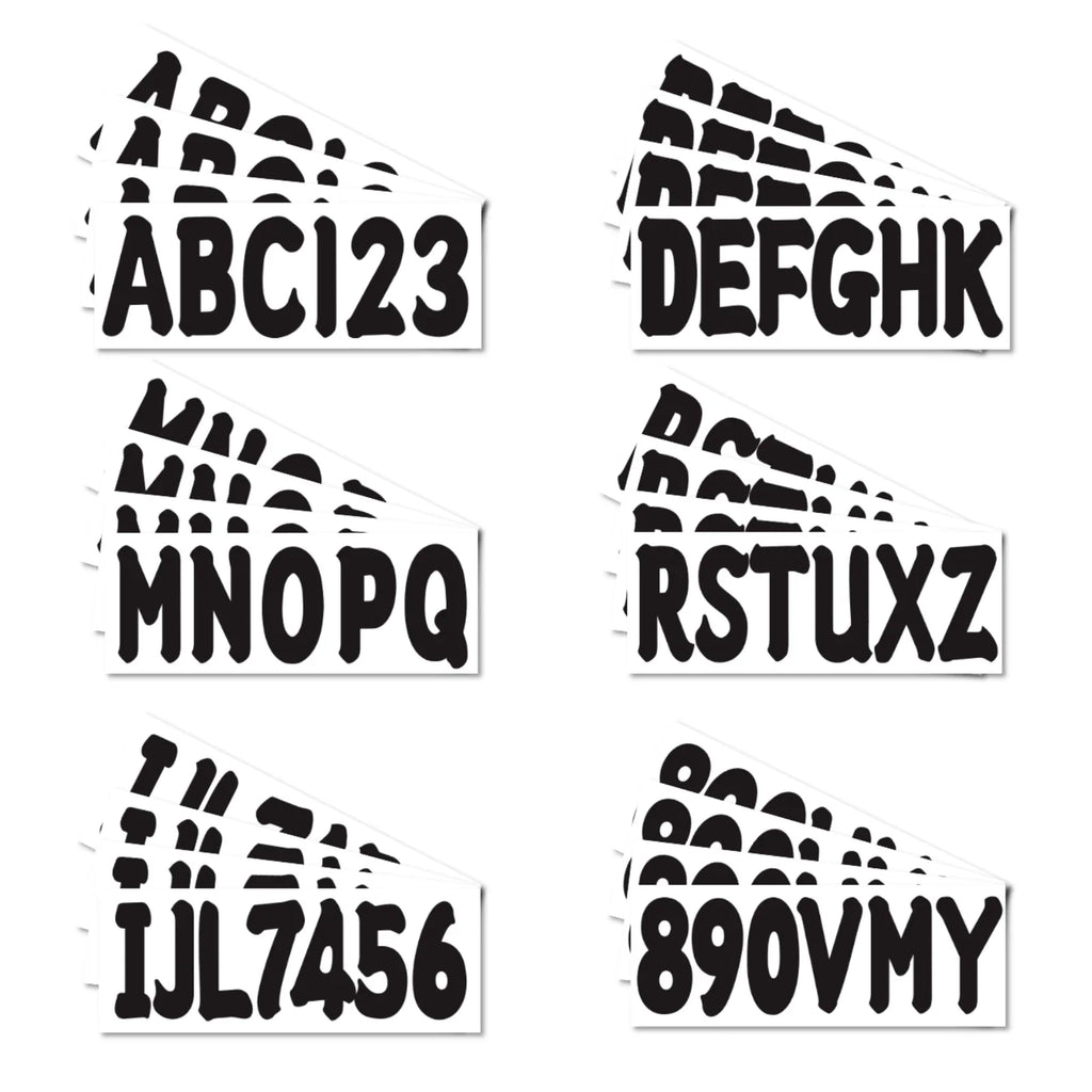 Boat Registration Number Decal Sticker