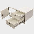 Sailfish Boat Two Drawer Unit with Tilt Out Door - 39 1/4 X 20 3/4 Inch White