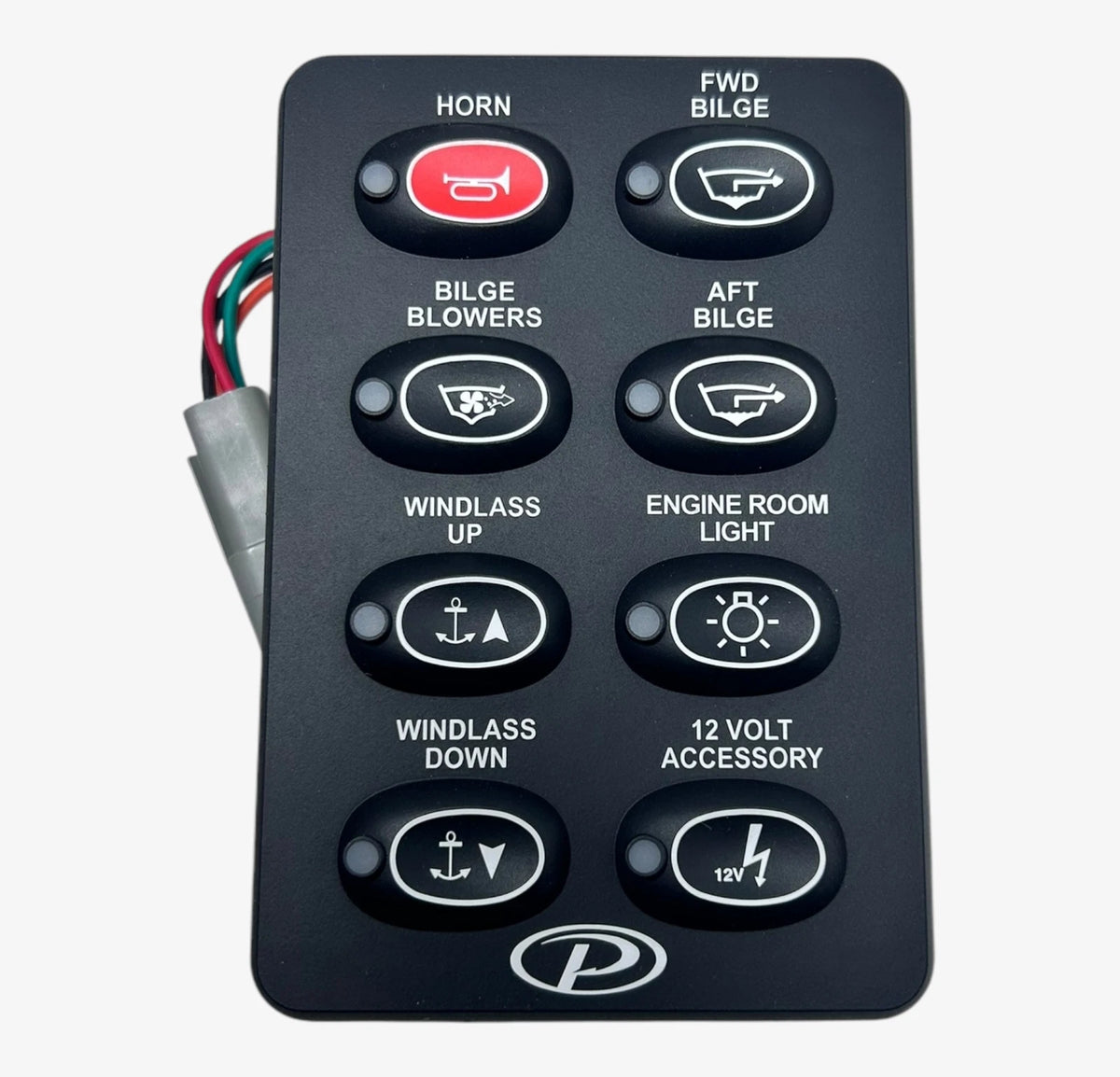 Pursuit Boats 329829, Vertical Multi Function 8 Position Helm Switch Panel
