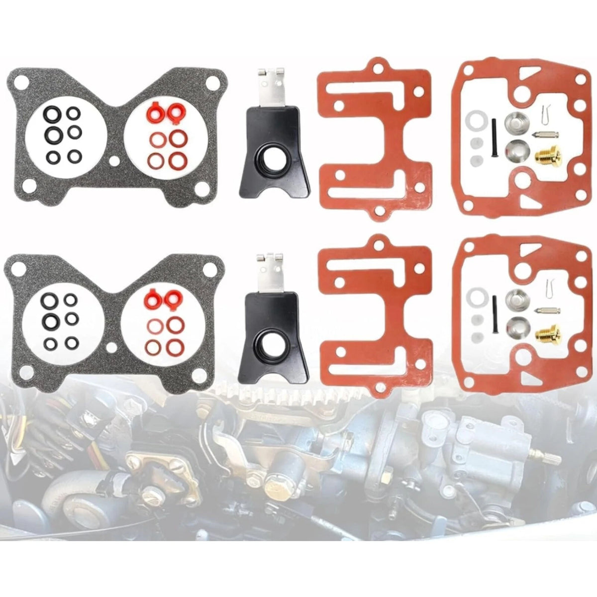 2Pcs OMC BRP Johnson Evinrude Carburetor Carb Repair Kit Assembly 439076 398526