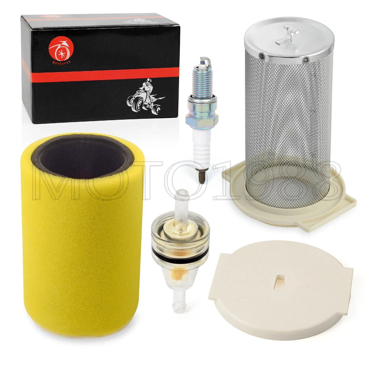 Air Fuel Filter Guide End Cap Spark Plug for Yamaha Big Bear 350 (1987–1999)