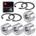 Set of 4 Front & Rear Wheel Bearings & Circlips for Arctic Cat 500 650 700 1000