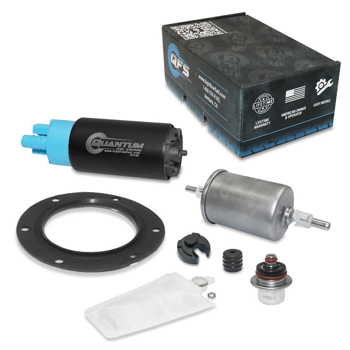 QFS Fuel Pump +reg +gasket +filter for 2006 Polaris Ranger 700 XP 4X4 1240239