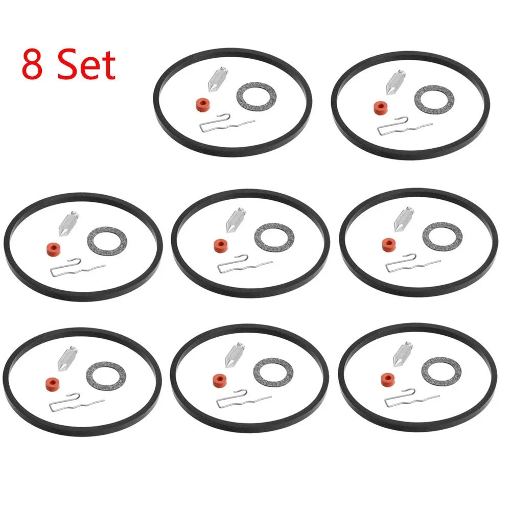 Set of 8 Carburetor Needle Seat Rebuild Kit for Tecumseh 631021 631021A 621021B