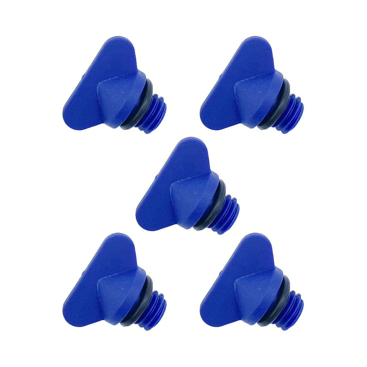 5 Pack Exhaust Manifold Block Drain Blue Plug for MerCruiser 4.3 5.0 350 6.2 496