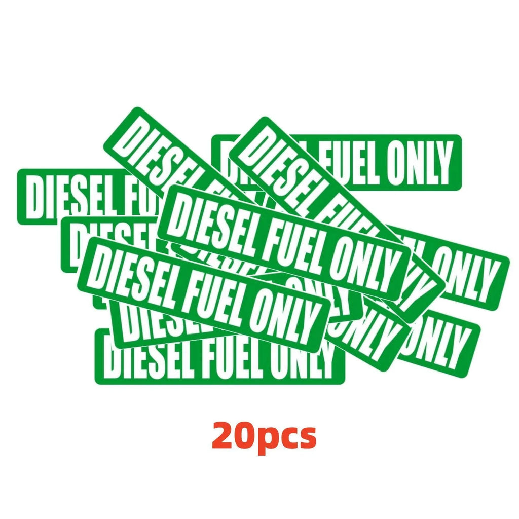 20x Diesel Fuel Only Decal Stickers for Automotive Use