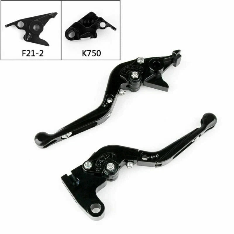 CNC Adjustable Clutch Brake Levers for Kawasaki Z900 (2017–2018) Black T9