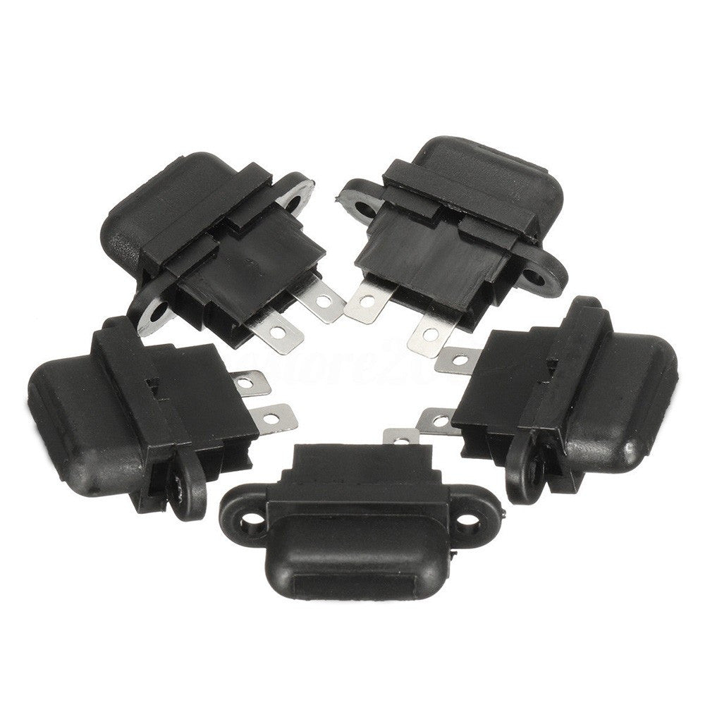 5Pcs 30A Auto Blade Standard Fuse Holder Box Set Car Boat Truck with Cover Part