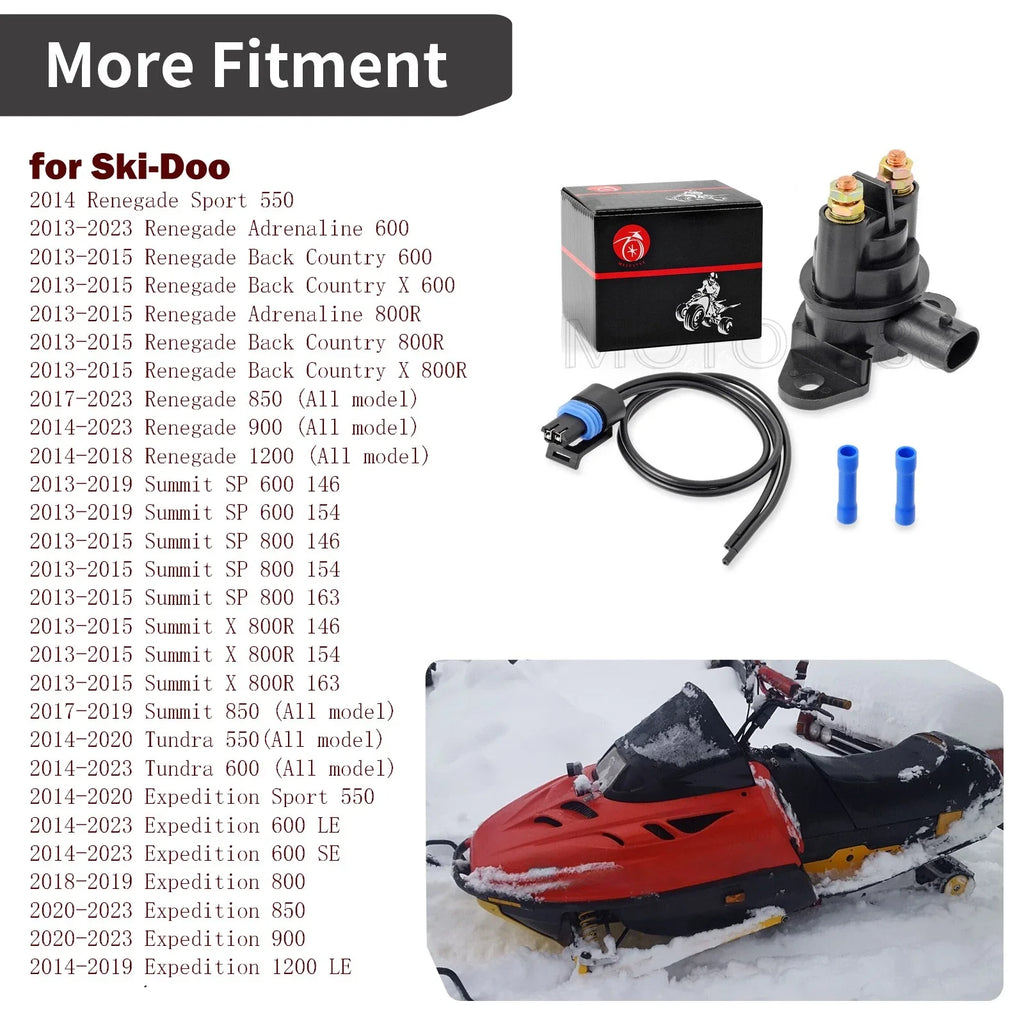 Starter Solenoid Relay & Plug for Ski-Doo GSX 600 800 900 1200 (2000–2019) 278001766