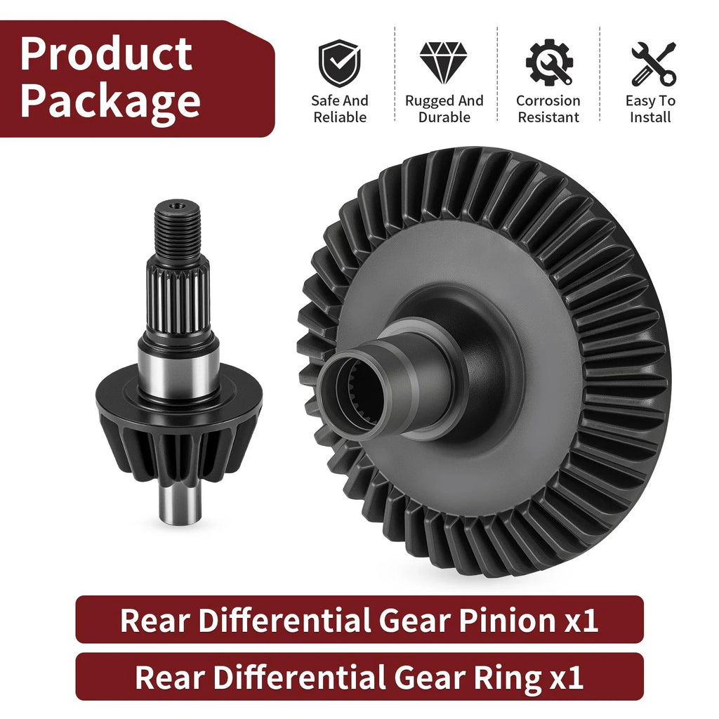 Rear Differential Gear Ring Pinion for Honda Foreman Rubicon 500 (2005–2020)
