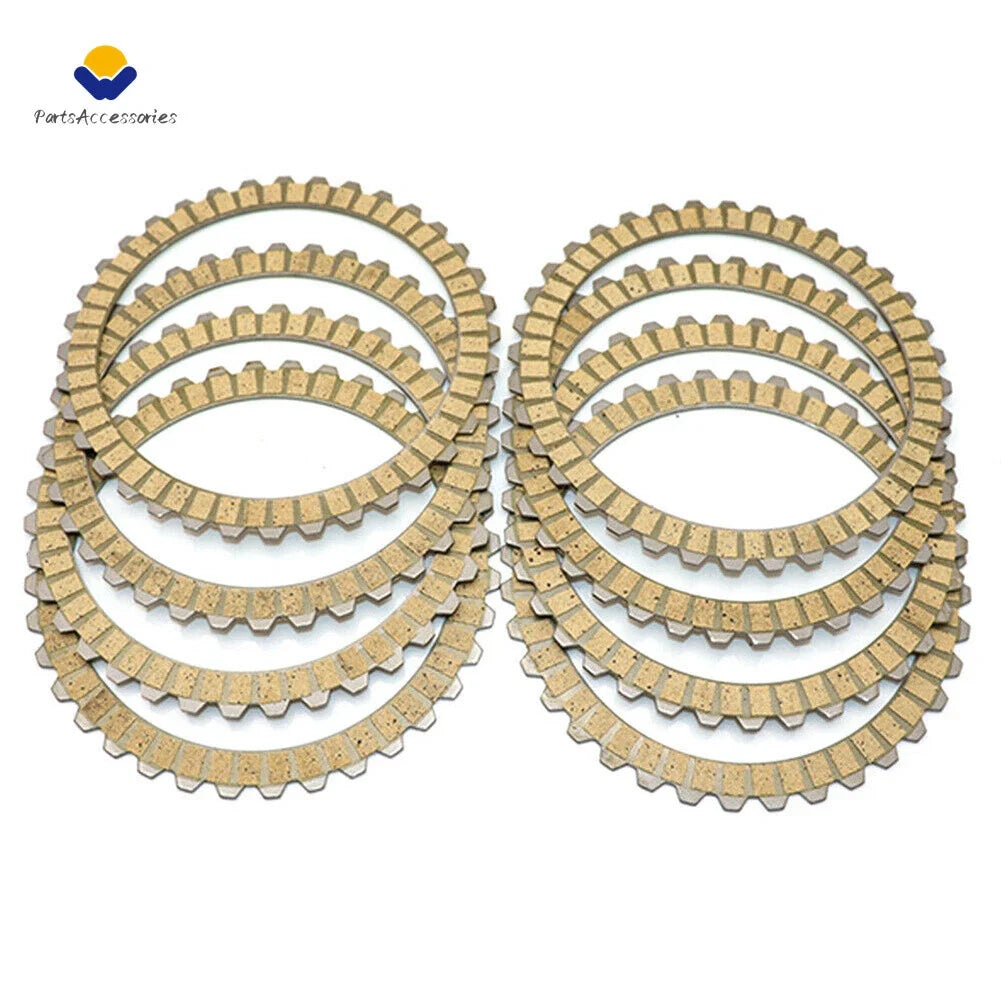 Set of 8 Clutch Plates for Harley Davidson XL883 XL1200 Sportster (1991–2011)