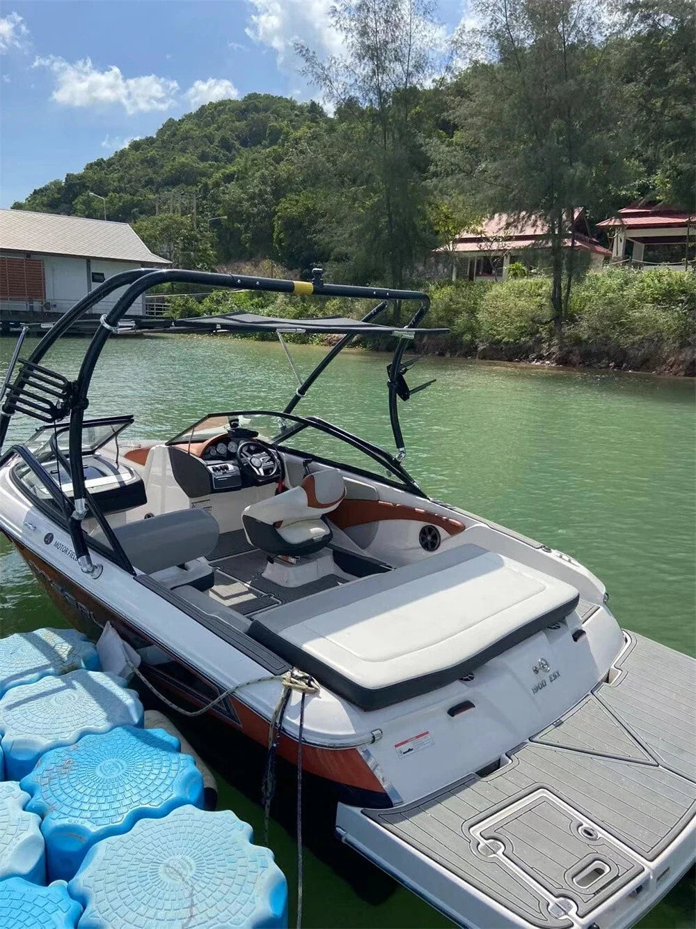 EVA Foam Faux Teak Deck Floor Cockpit Pad for Regal 2700 (2009)
