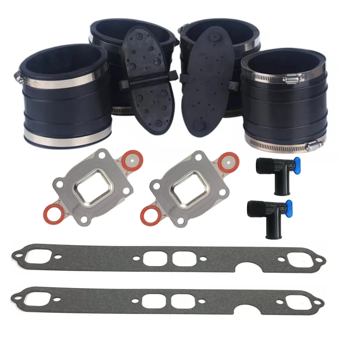 Mercruiser GM V8 Dry Joint Exhaust Bellow Closed Cooling Kit 4 Inch 27-864850A02