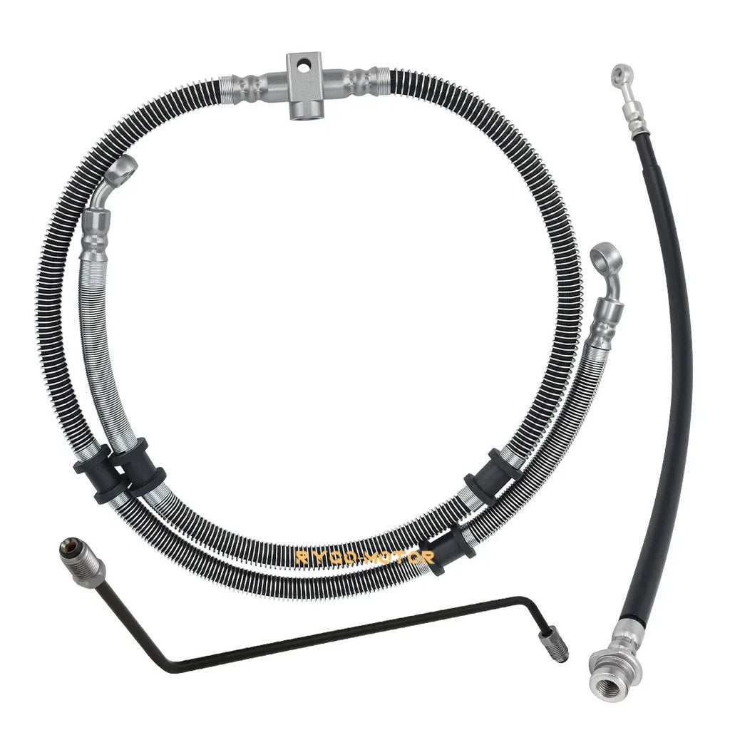 Front Brake Hose Line Pipe Kit for Yamaha Grizzly 450 YFM450 (2011–2014)