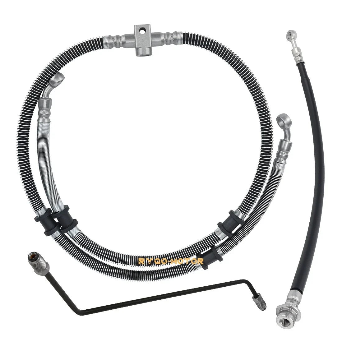 Front Brake Hose Line Pipe Kit for Yamaha Grizzly 450 YFM450 (2011–2014)
