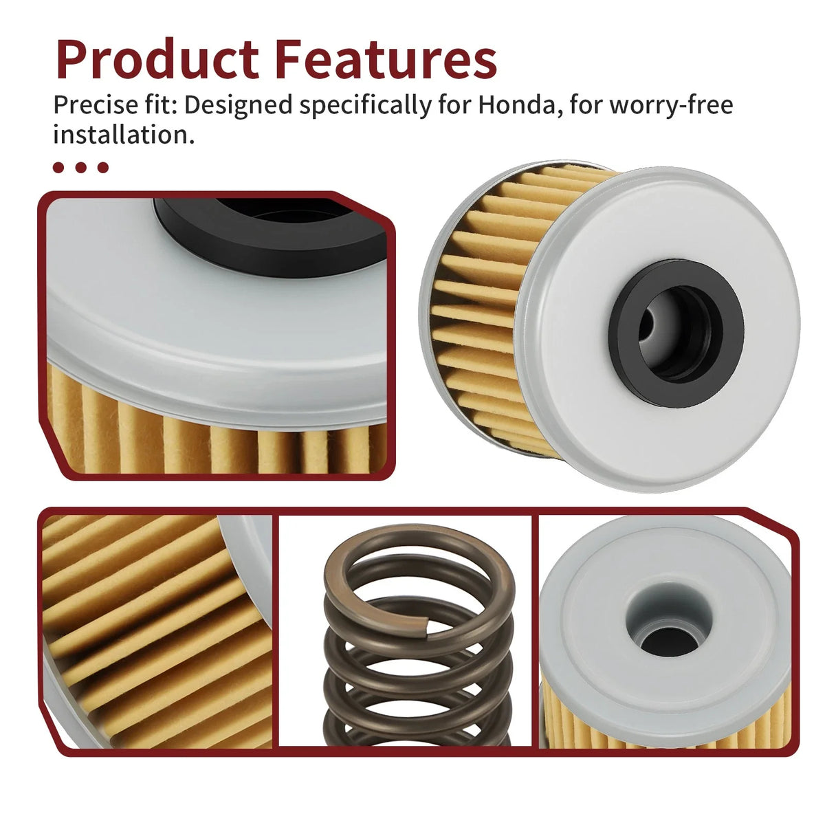 5 Oil Filters for Honda CRF450L CRF450R-S CRF450RL CRF450RWE CRF450RX (2019–2023)