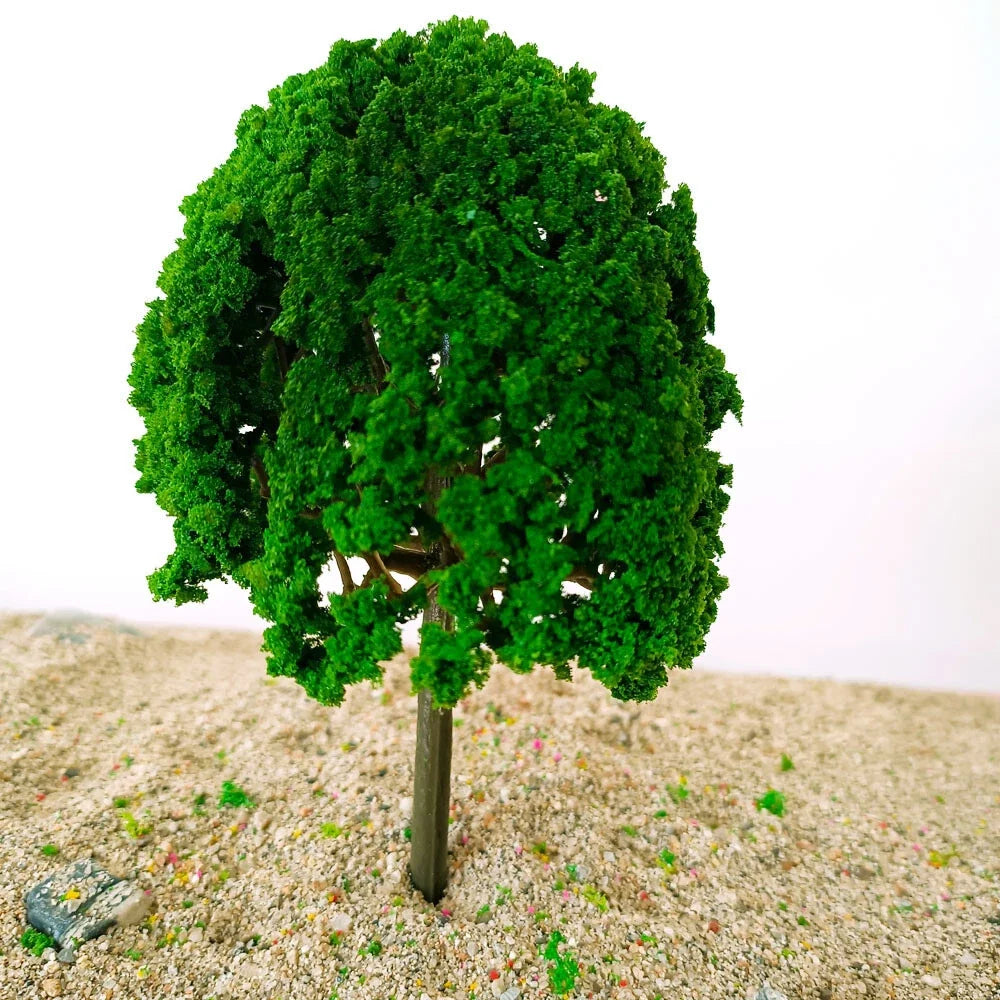 10Pcs 3.74" Model Trees for Garden Train Railroad Scenery