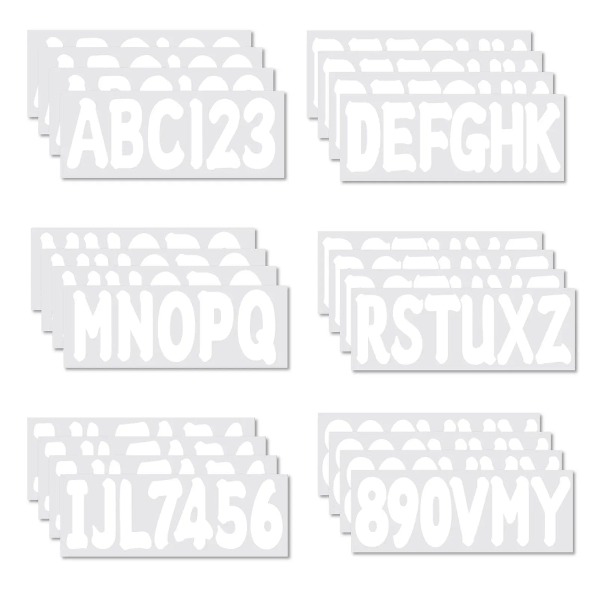 Set of 4 Waterproof Anti-Scratch 3" Marine Boat Stickers for Yachts
