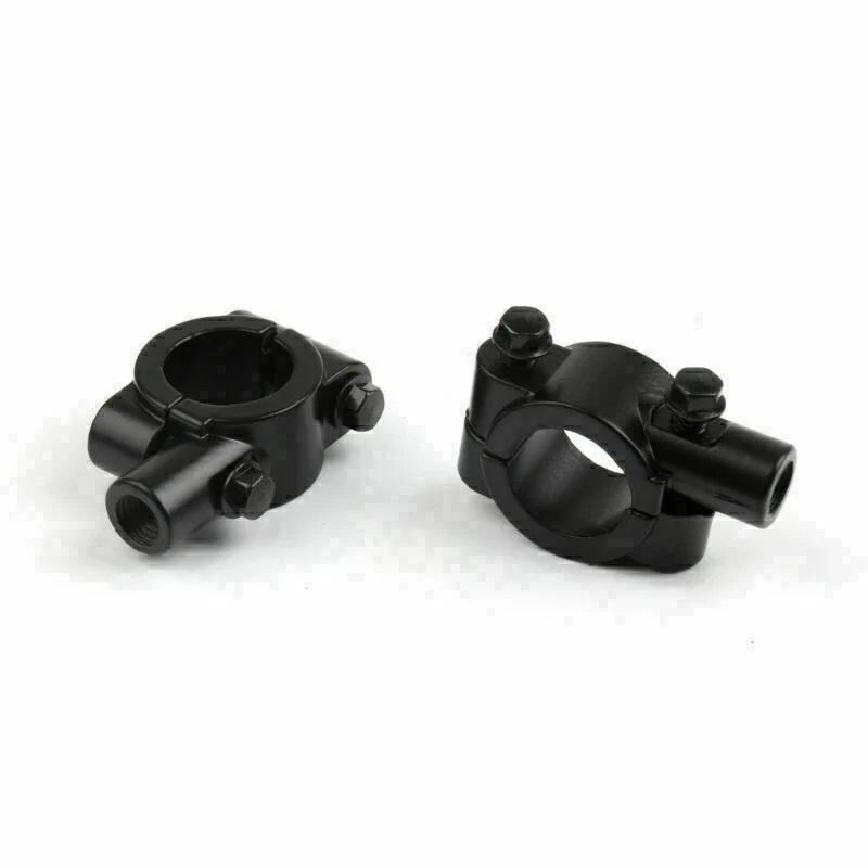Handlebar Mirror Mount Clamp Adaptor for Motorcycle (7/8", 10MM Thread)