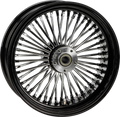 HARDDRIVE Rr 48 Spk Black 18x3.5 In. V-Twin Motorcycle Wheels Part 052-0457