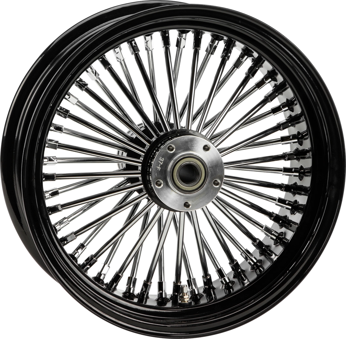 HARDDRIVE Rr 48 Spk Black 18x3.5 In. V-Twin Motorcycle Wheels Part 052-0457