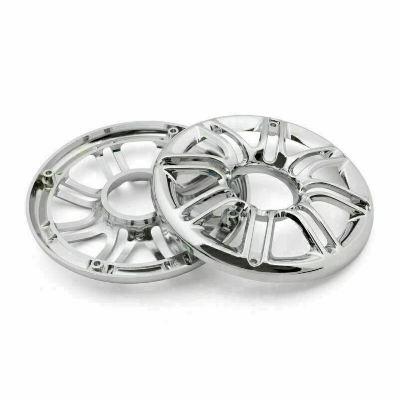 2X Speaker Cover Grill 6" 3D Round for Harley Touring Glide (T9)
