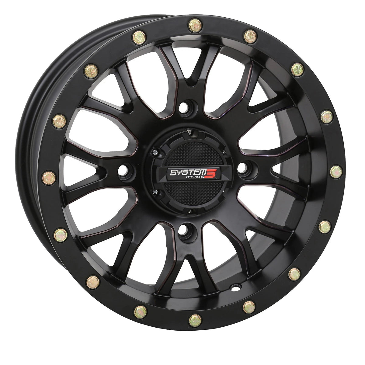 System 3 ST3 Wheel 14x7 5+2 +30mm for ATV/UTV Fits Can-Am Honda Pioneer