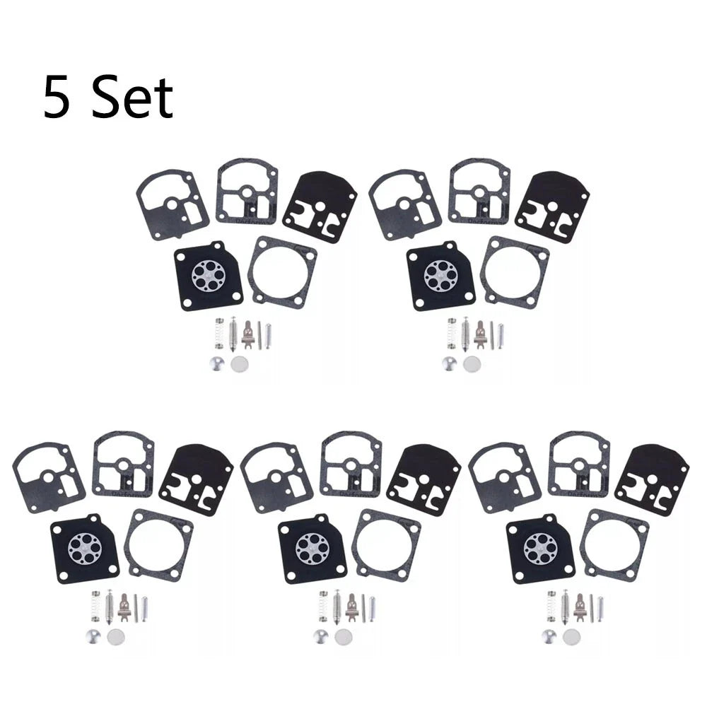 Set of 5 Carburetor Kits for ZAMA RB-7 RB-11 RB-14 (Stihl 09 010 011 012)