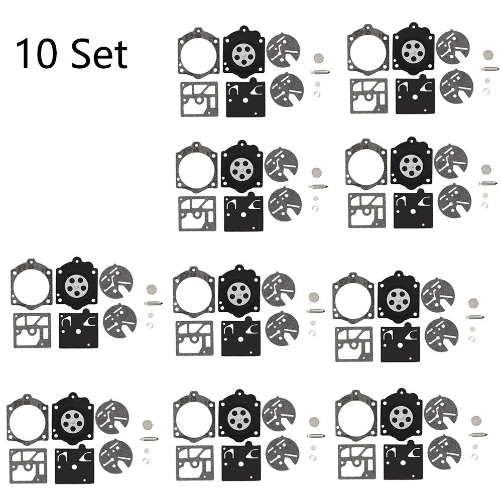 Set of 10 Carburetor Gasket Kits for Walbro K10-HDC Husqvarna 44 140S 240S 444