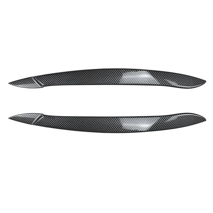 Pair Add-On Headlight Eye Lids for BMW X5 E70 (2008–2013) Carbon Fiber Look