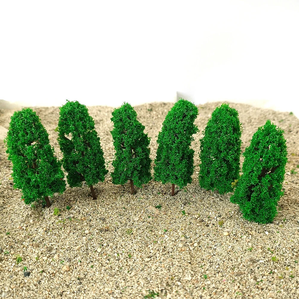 20x Model Tree for HO OO Scale Railroad Layout Diorama 8cm