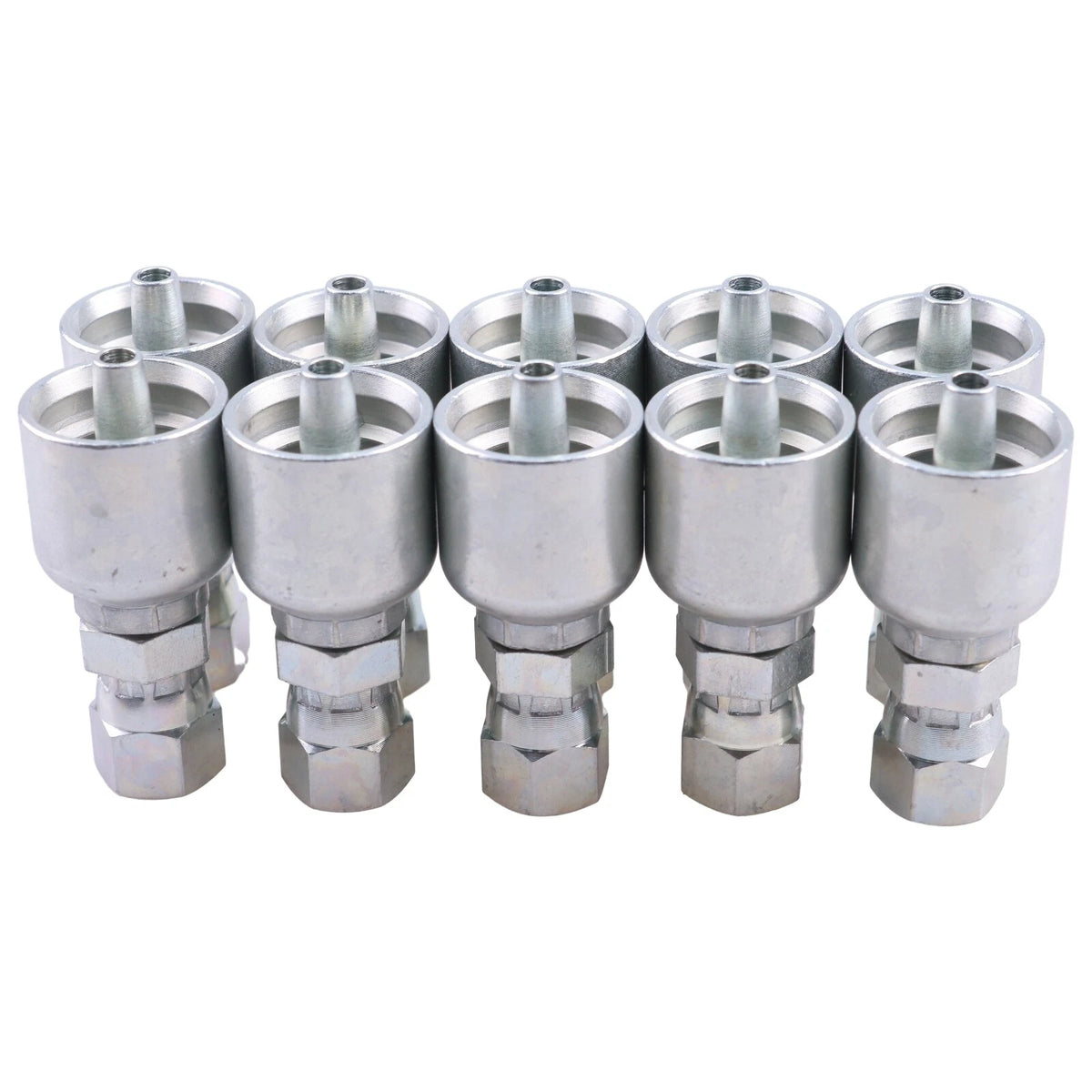 10Pcs Hydraulic Hose Fitting 10643-4-4 1064344 1/4" Female JIC Swivel for Parker