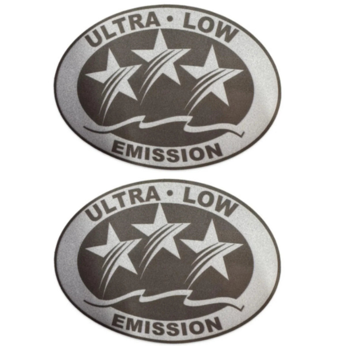 Set of 2 Ultra Low Emission Outboard Graphic Stickers - Light Gray