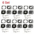Set of 6 Carburetor Repair Parts for Poulan Craftsman Trimmer (Zama C1Q C1U RB-47)