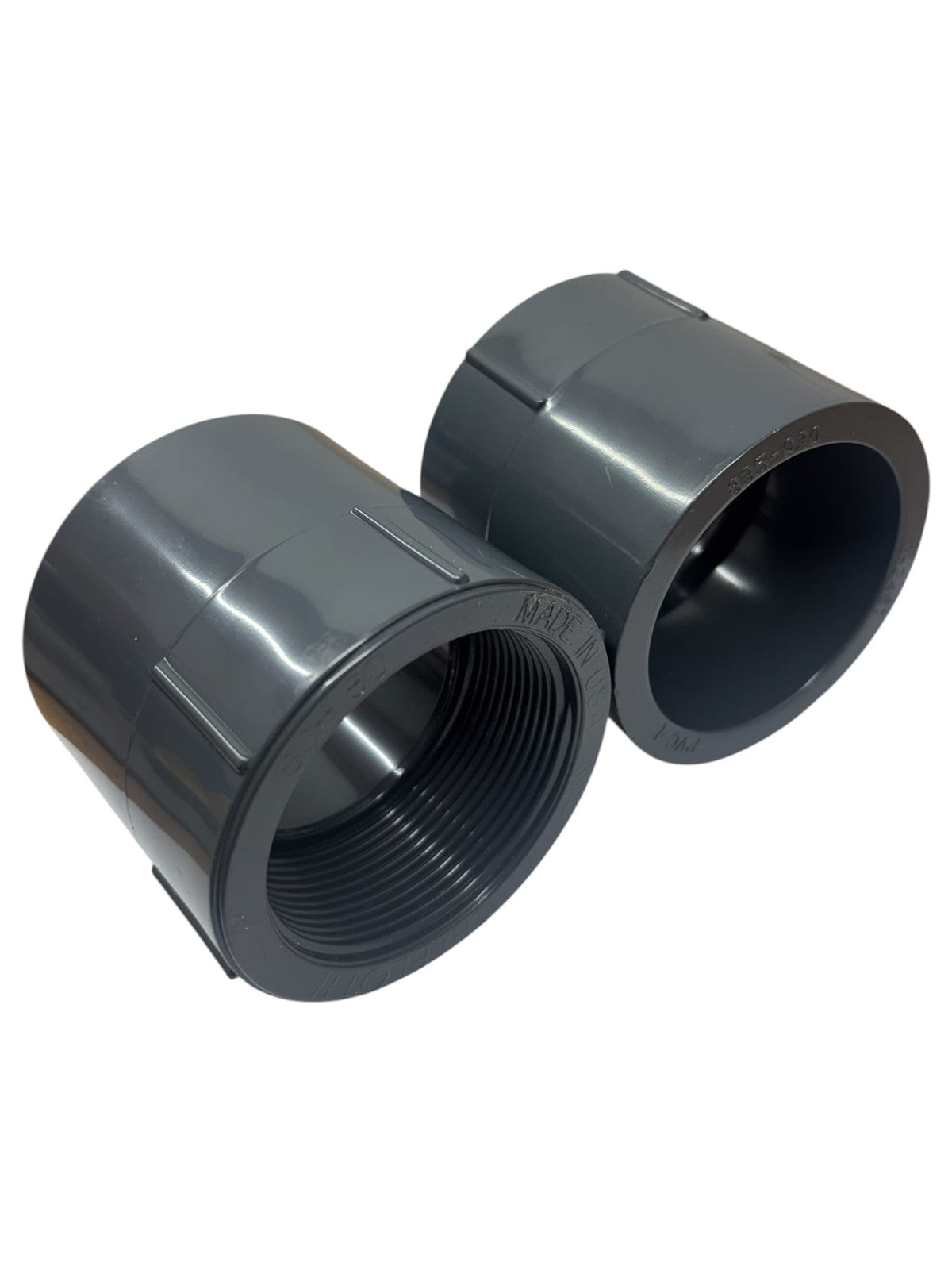 Charlotte 2 In. Sch 80 PVC Female Adapter, Socket X FNPT, 835-020 - Set of 2