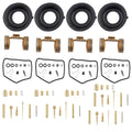 Set of 4 Carburetor Diaphragm Float Parts for Honda CB350 CL350 (1968–1973)