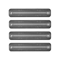 4X Clear Dynamic LED Side Marker Light Kit for Hummer H2 (2003–2009)