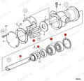Shaft Kit 21951422 for Volvo Penta 858065, 833415, 840076, 807368