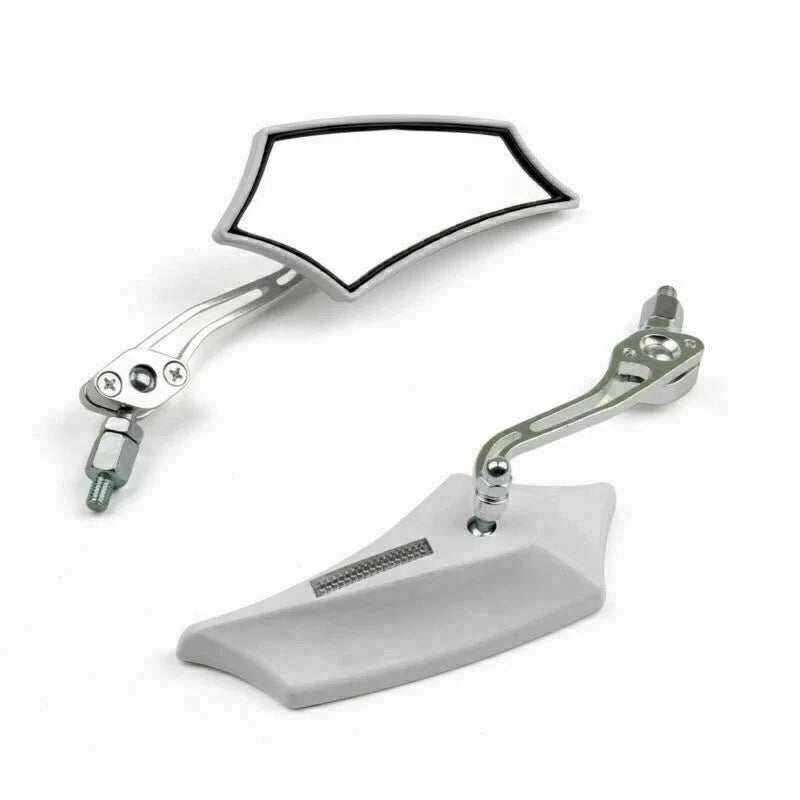 Rear View Mirrors 8mm 10mm for Motorcycle Chopper Cruiser Dirt Bike (GT9)
