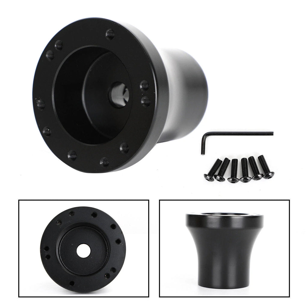 Aluminum Steering Wheel Adapter Hub for Club Car Precedent (Black)