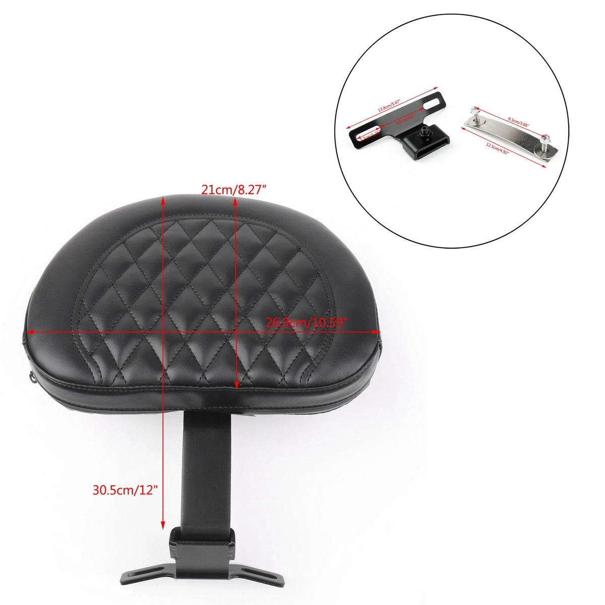 Driver Backrest Pad for Harley-Davidson FLSTF Heritage Softail (2007–2017)