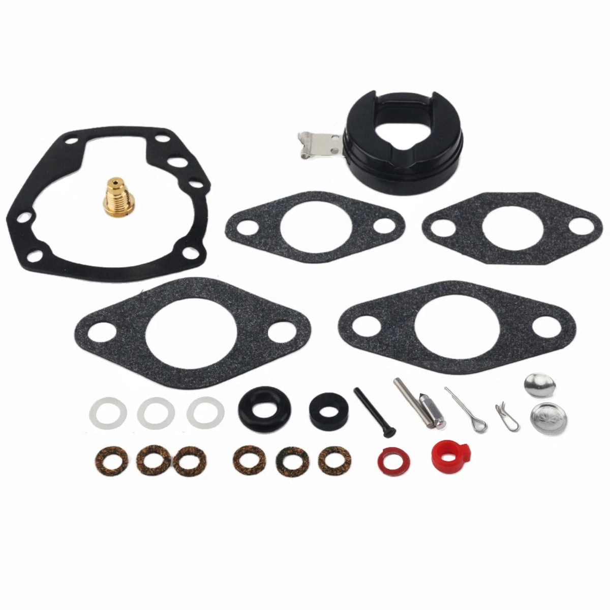Carburetor Kit w/ Float for Johnson Evinrude 5-18 HP Engine