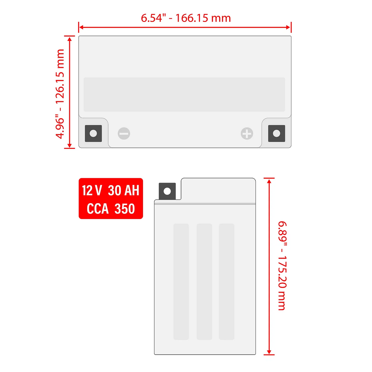 AGM Battery for Seadoo GTR 215 (2012–2015)