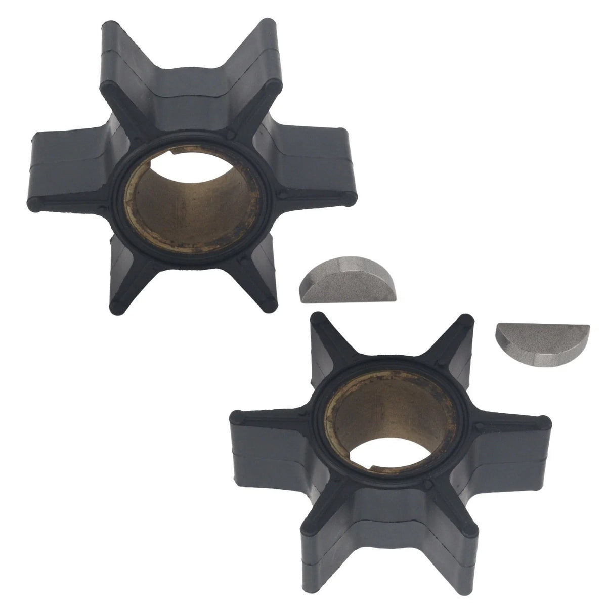 Water Pump Impeller & Key for Evinrude Johnson Outboard 40 HP (0390286)