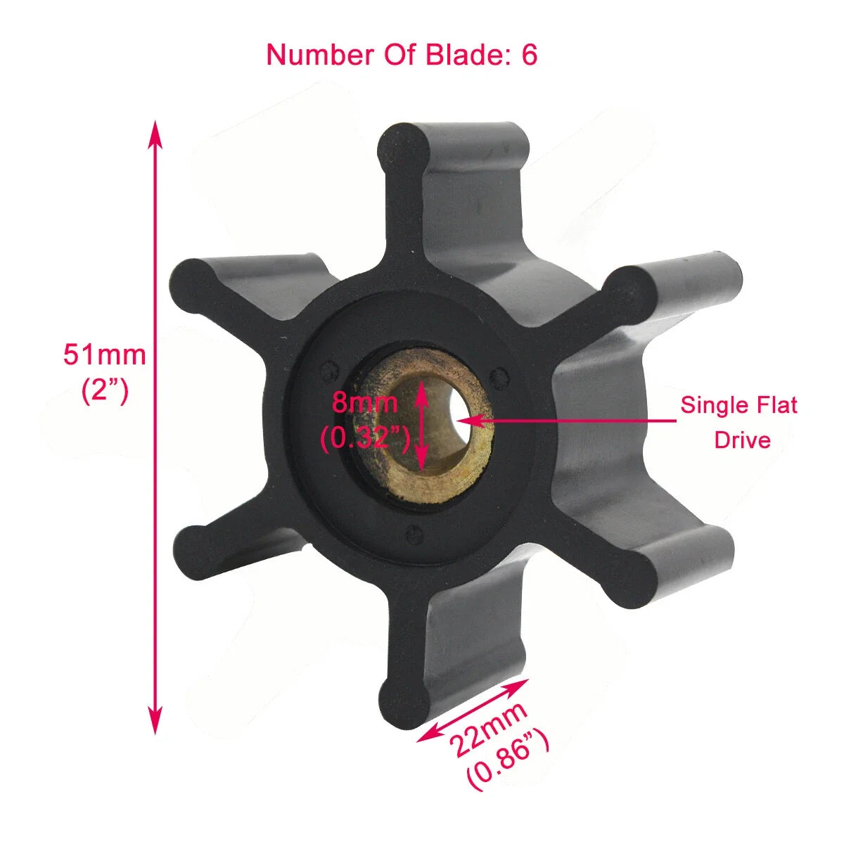 Replacement Impeller for M18 Transfer Pumps (49-16-2771)